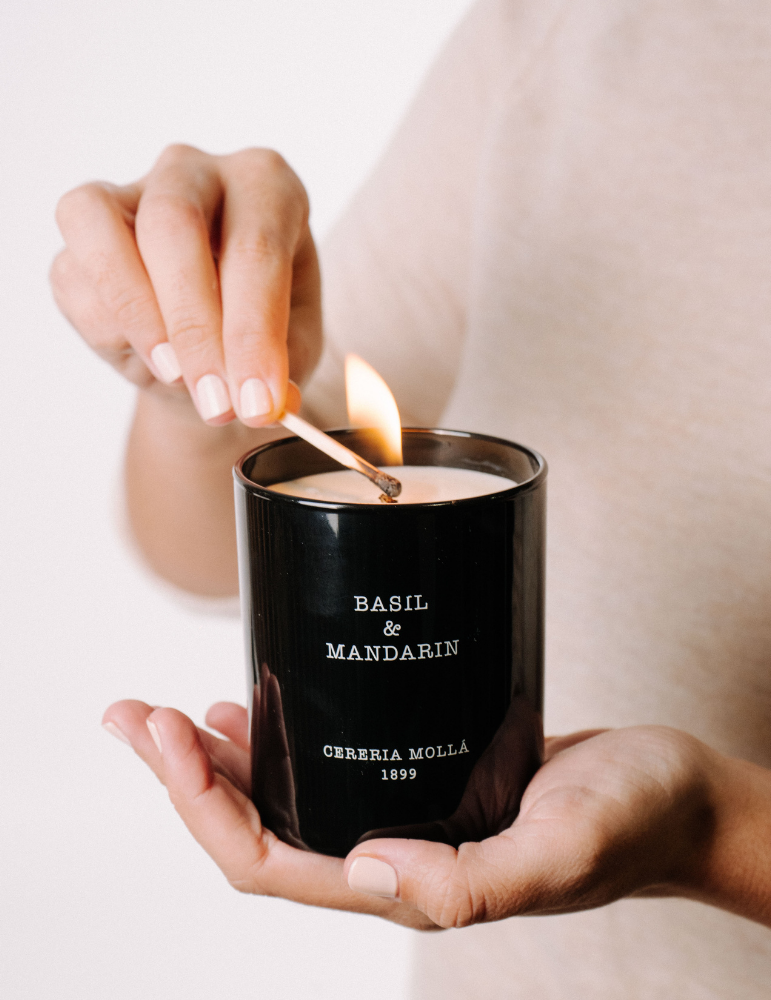 "Basil & Mandarin" Scented candle