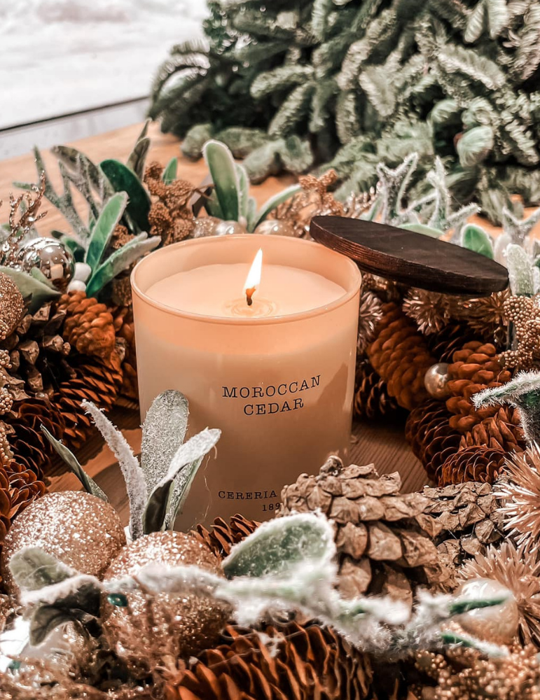 "Moroccan Cedar" Scented candle