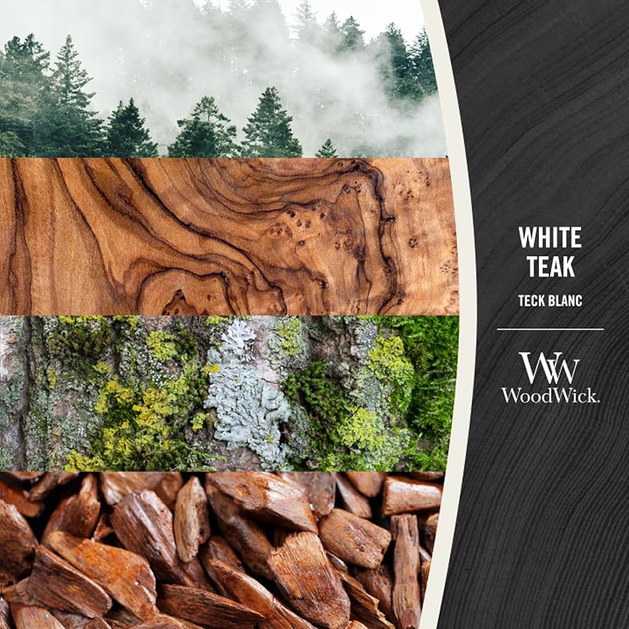 "White Teak" Scented candle