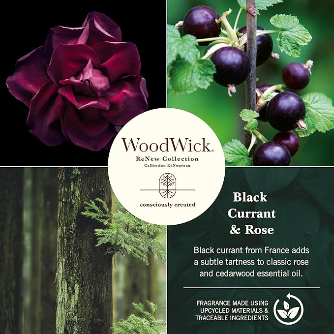 "Black Currant & Rose" Scented candle