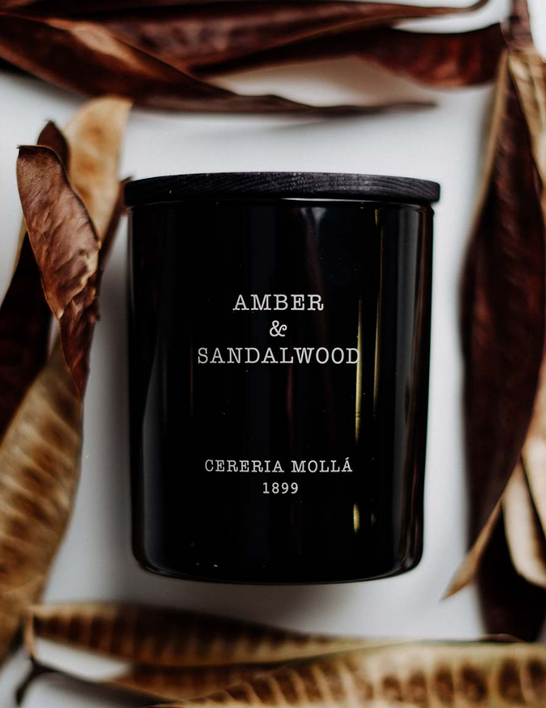 "Amber & Sandalwood" Scented candle